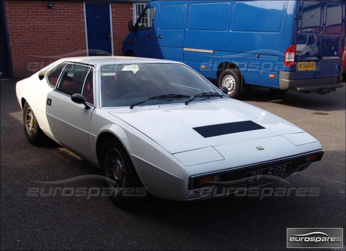 Ferrari 308 GT4 Dino (1976) getting ready to be stripped for parts at Eurospares