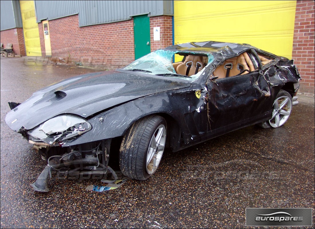 Ferrari 575M Maranello getting ready to be stripped for parts at Eurospares