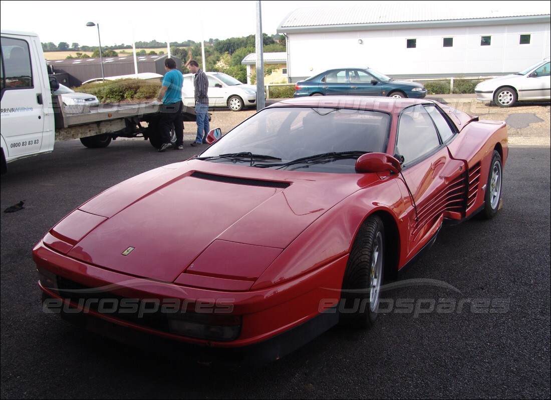 Ferrari Testarossa (1990) with 18,584 Miles, being prepared for breaking #9