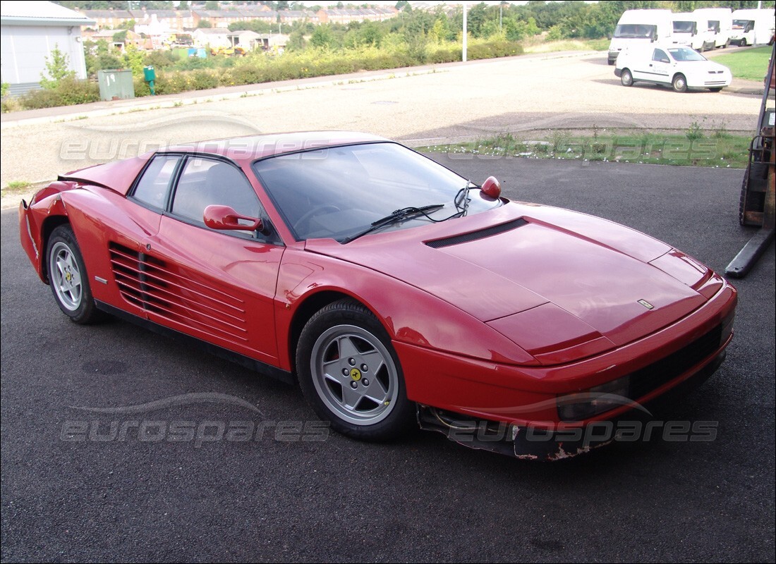 Ferrari Testarossa (1990) with 18,584 Miles, being prepared for breaking #8