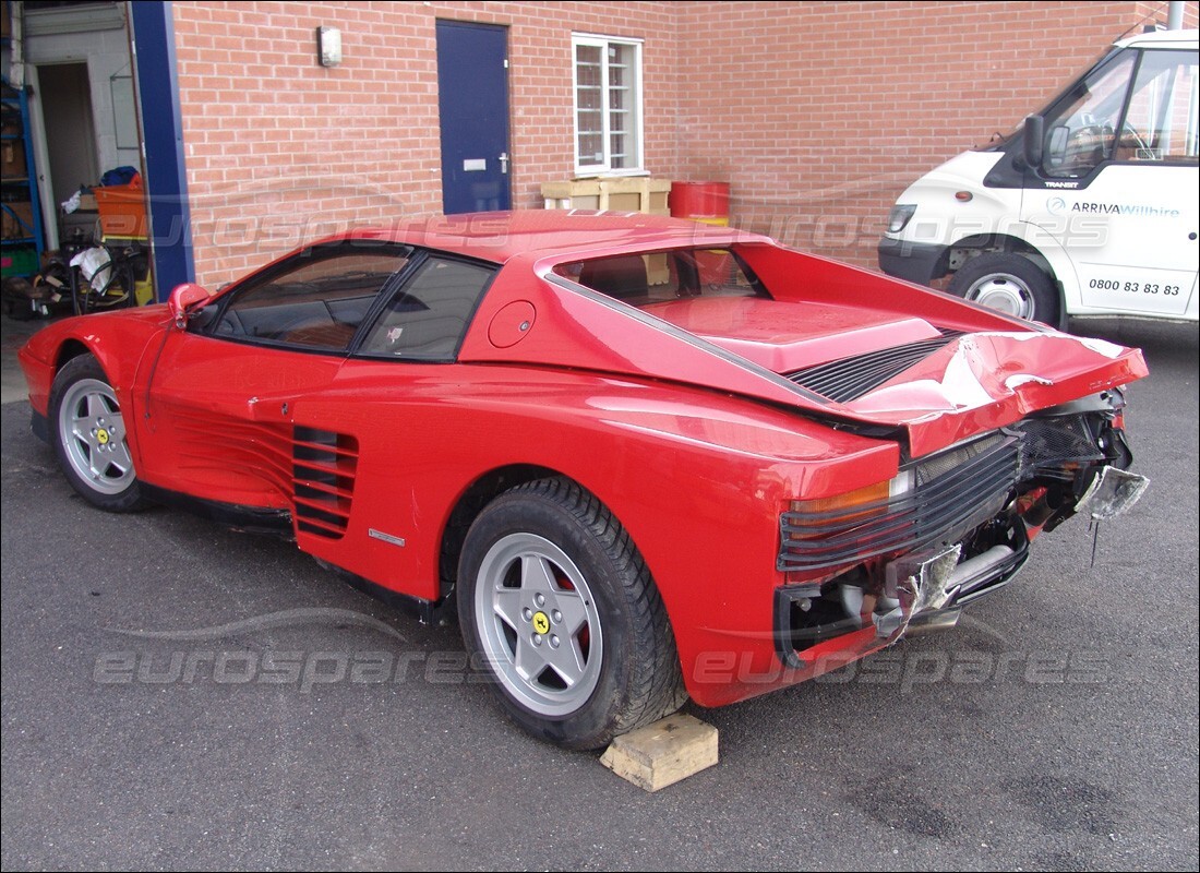 Ferrari Testarossa (1990) with 18,584 Miles, being prepared for breaking #6