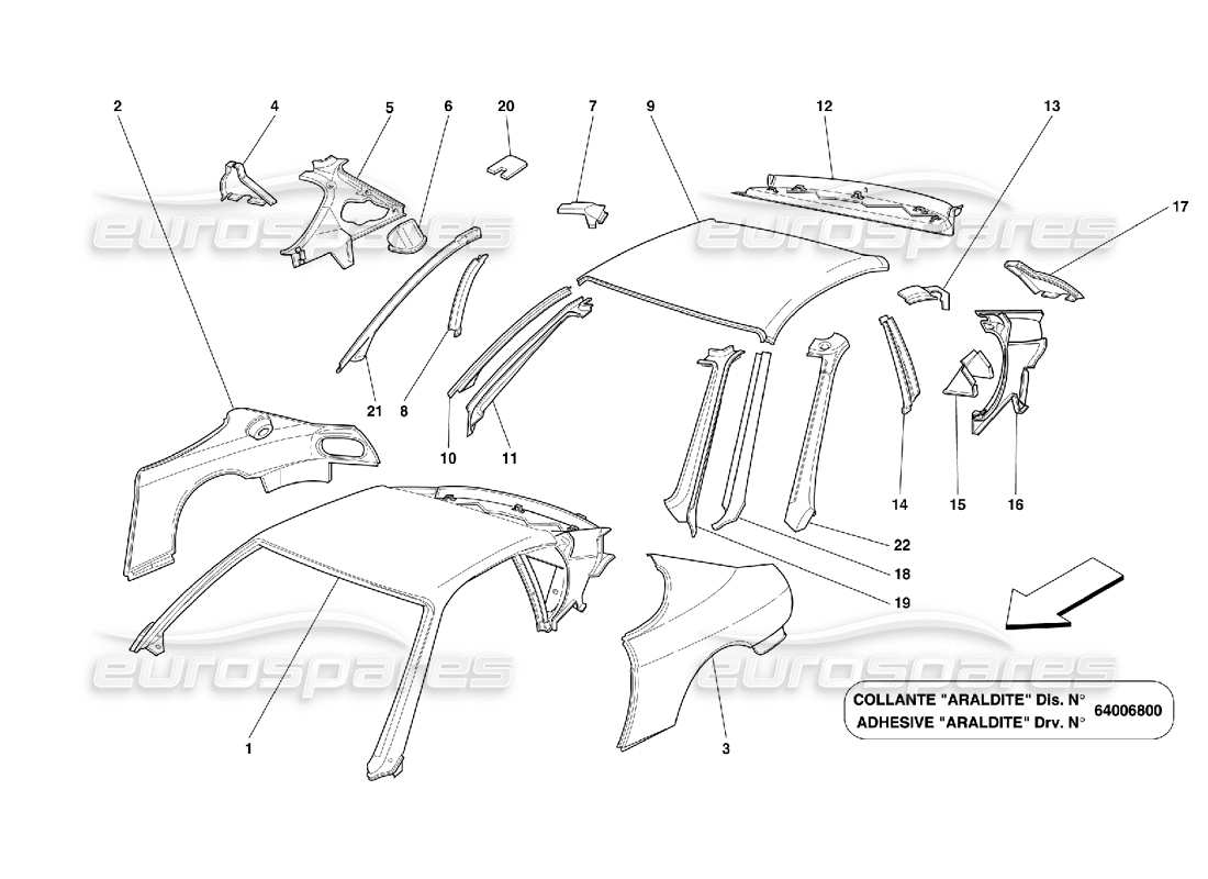 Part diagram containing part number 66078900