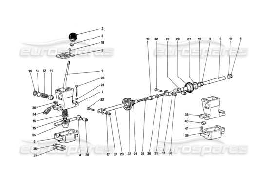 a part diagram from the Ferrari 208 Turbo (1989) parts catalogue