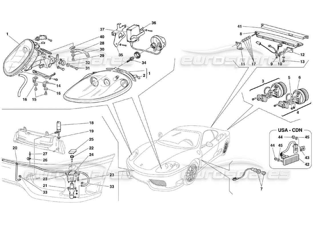 Part diagram containing part number 64865900