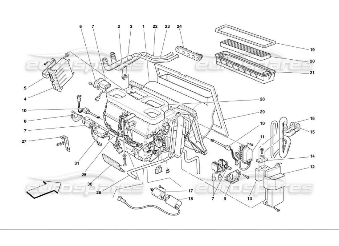 Part diagram containing part number 65374100