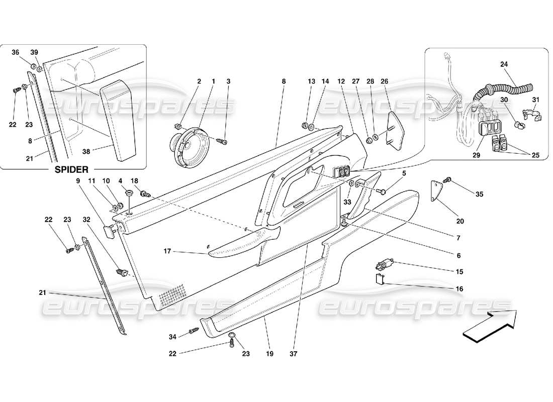 Part diagram containing part number 64694000