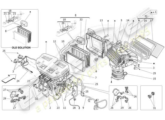 a part diagram from the Maserati Levante Modena (2022) parts catalogue