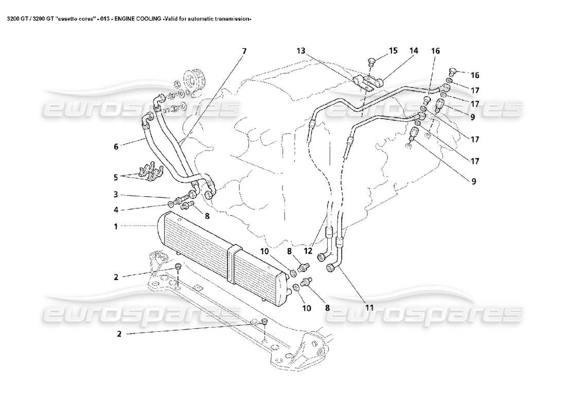 Maserati 3200 GT/GTA/Assetto Corsa Engine Cooling - Auto Part Diagram