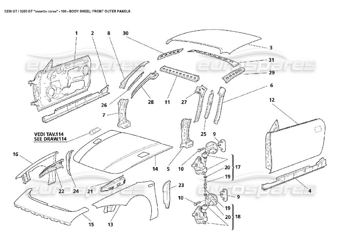 Part diagram containing part number 384520103