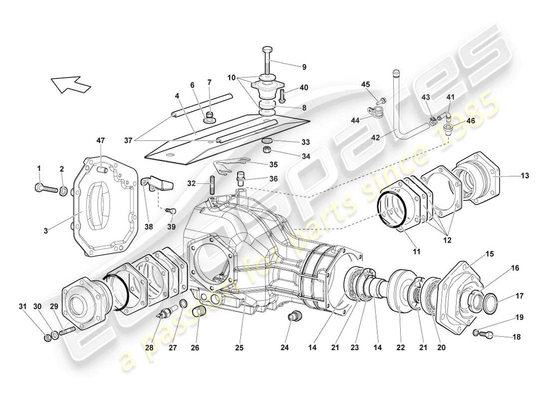 Lamborghini Reventon HOUSING FOR DIFFERENTIAL Part Diagram