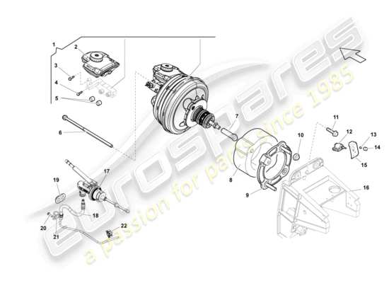 a part diagram from the Lamborghini LP560-4 Coupe (2011) parts catalogue