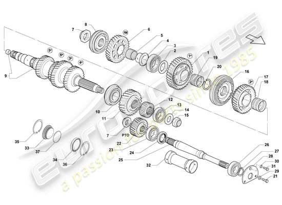 a part diagram from the Lamborghini LP570-4 SL (2010) parts catalogue