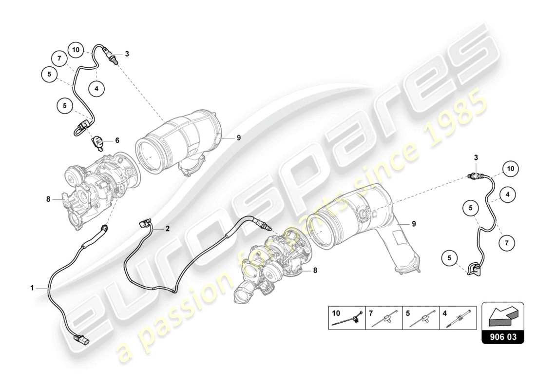 Lamborghini Urus (2020) LAMBDA PROBE Parts Diagram