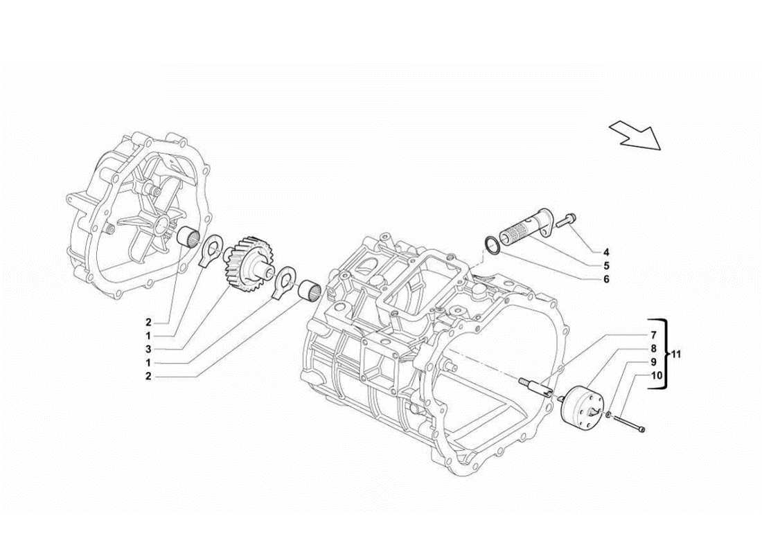 Lamborghini Gallardo LP560-4s update Gearbox Oil Pump Parts Diagram