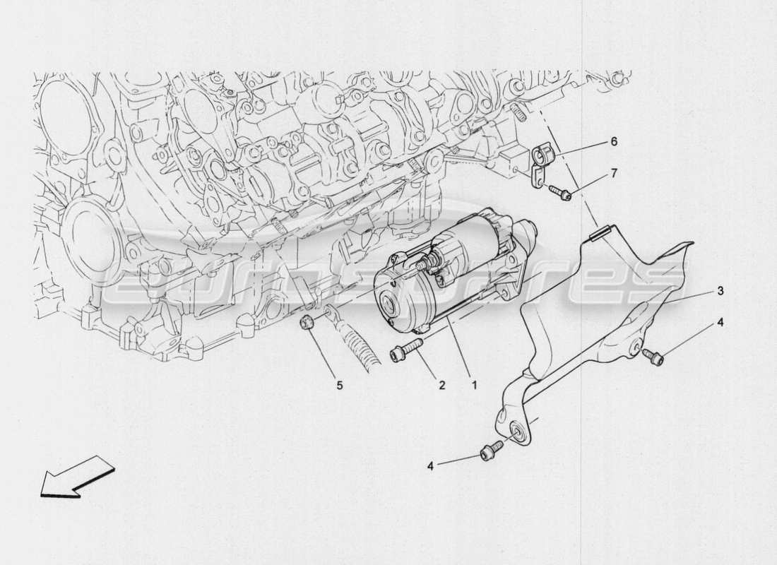 Maserati QTP. V8 3.8 530bhp Auto 2015 Electronic Control: Ignition Parts Diagram