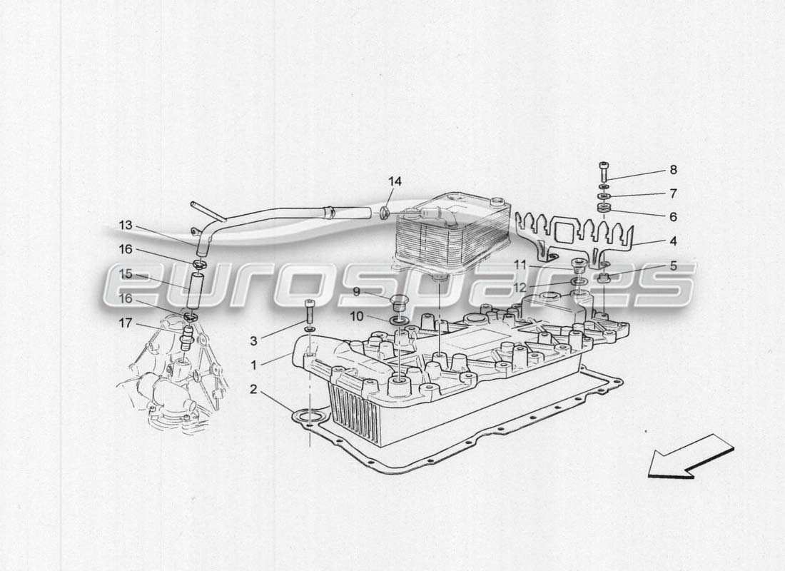 Maserati GranCabrio MC Centenario HEAT EXCHANGER Parts Diagram