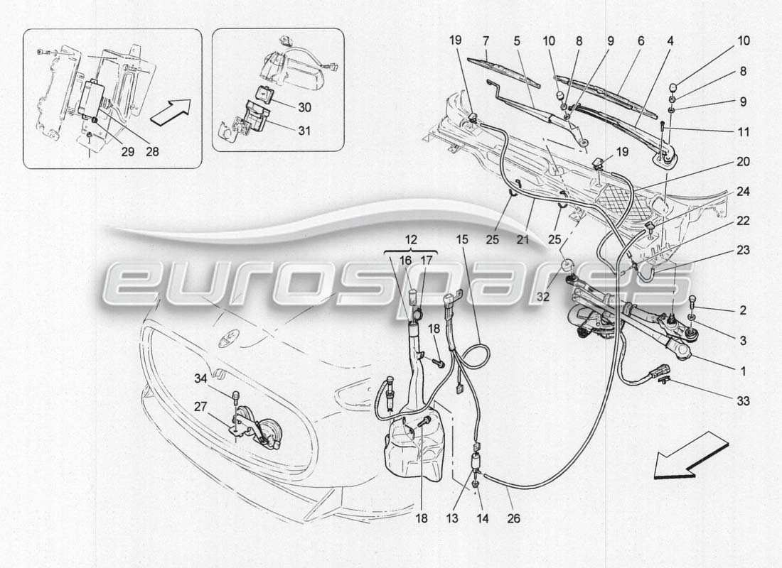 Maserati GranCabrio MC Centenario External vehicle accessories Parts Diagram