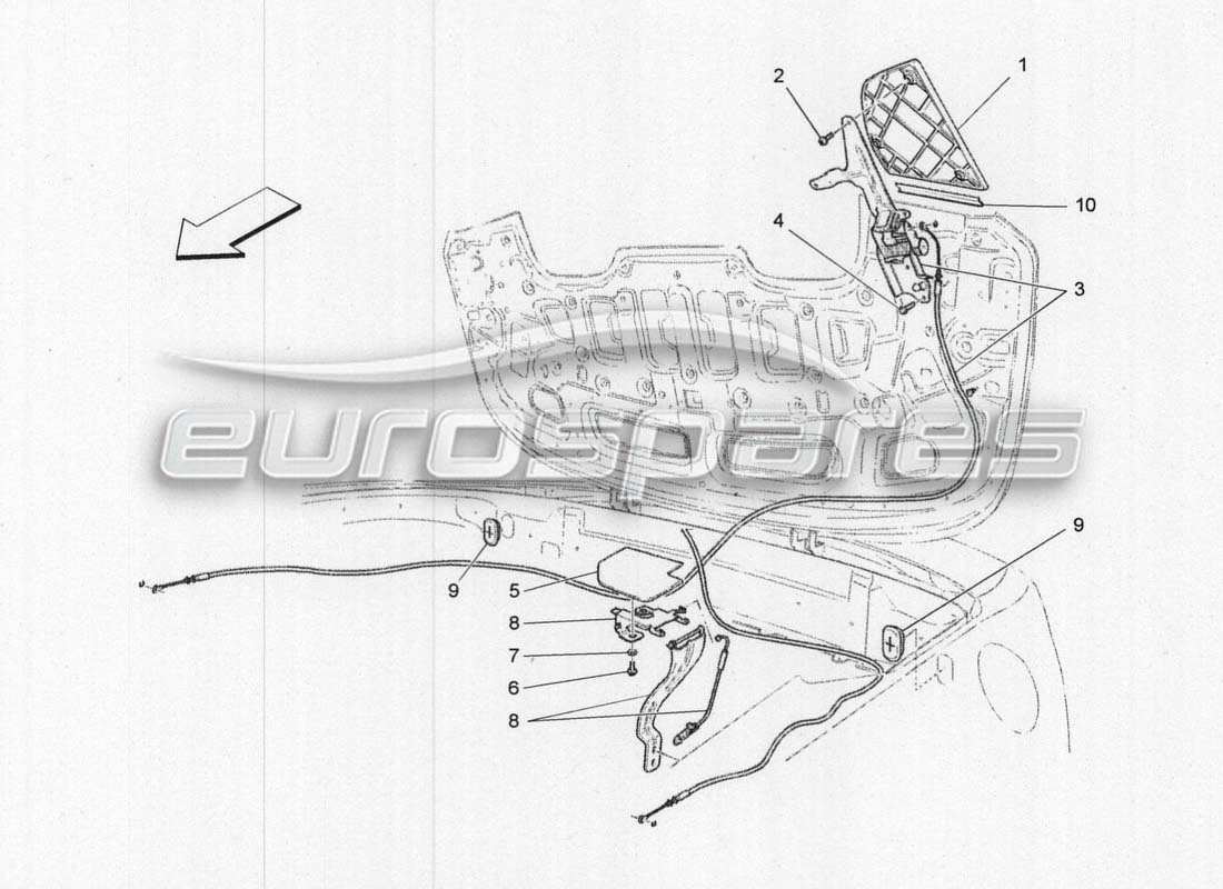 Maserati GranCabrio MC Centenario Electrical System: Flaps Parts Diagram