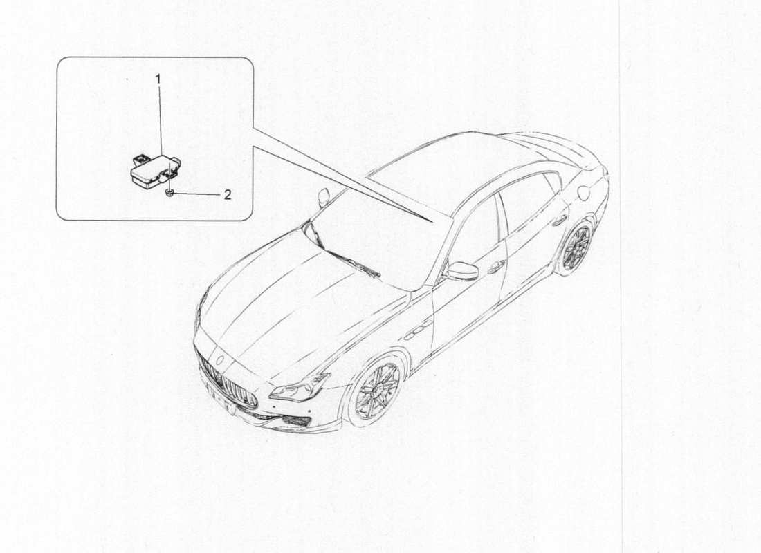 Maserati QTP. V6 3.0 BT 410bhp 2015 TYRE PRESSURE MONITORING SYSTEM Part Diagram