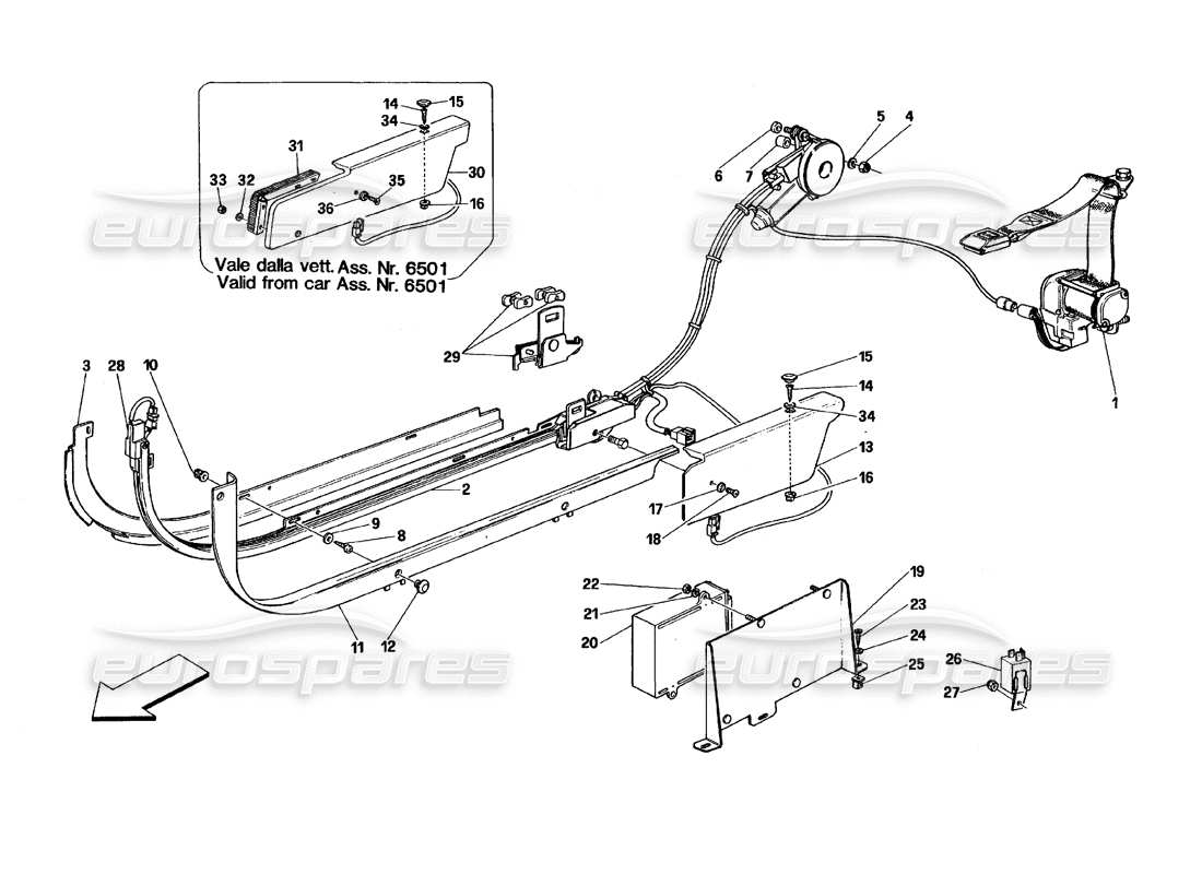 Part diagram containing part number 62895000