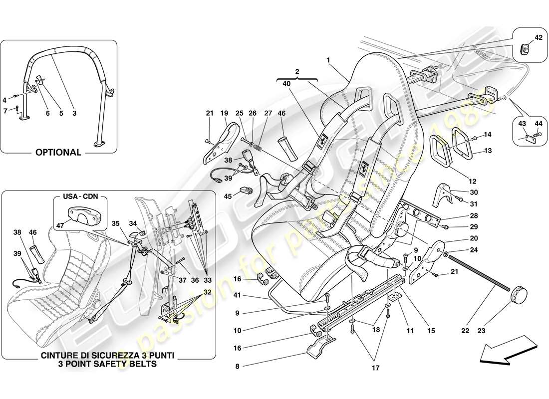 Part diagram containing part number 68636200