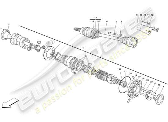 a part diagram from the Ferrari F430 Scuderia Spider 16M (RHD) parts catalogue