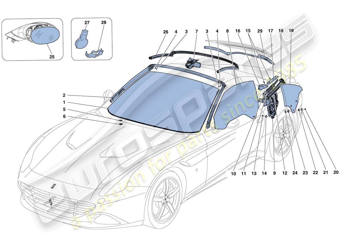 Part diagram containing part number 14305124