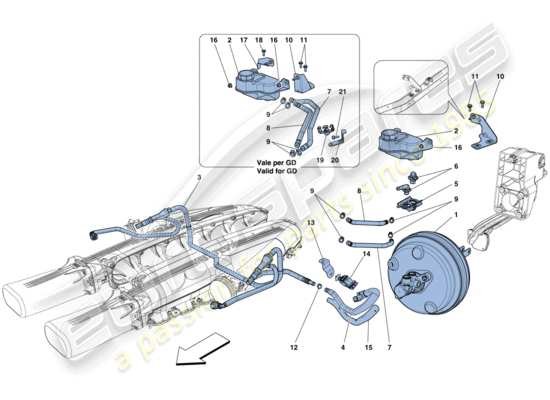 a part diagram from the Ferrari F12 Berlinetta (Europe) parts catalogue