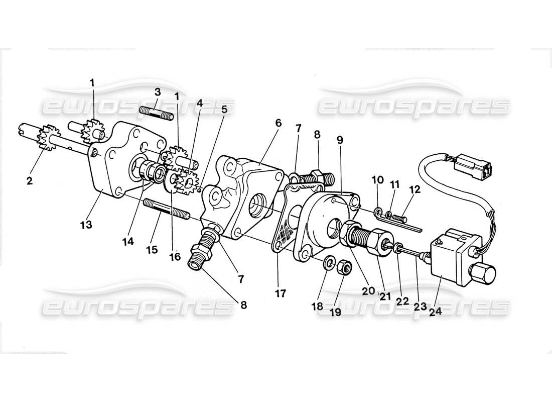 Lamborghini LM002 (1988) Transfer (Oil Pump) Parts Diagram