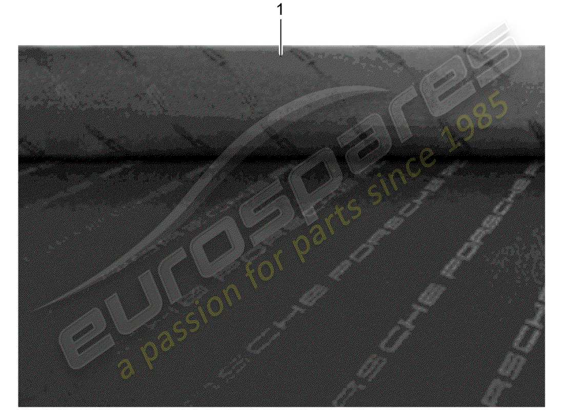 Porsche Classic accessories (1952) FRONT SEAT - SINGLE PARTS - CLOTH Part Diagram