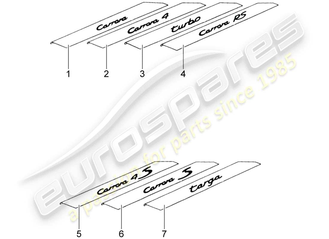 Porsche Classic accessories (1962) scuff plate - sill panel Part Diagram