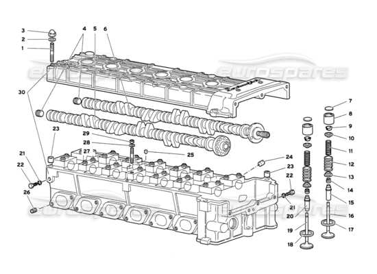 a part diagram from the Lamborghini Diablo 6.0 (2001) parts catalogue