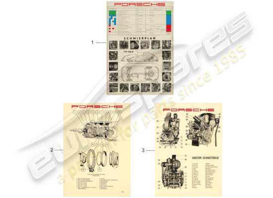 a part diagram from the Porsche Classic accessories (1984) parts catalogue