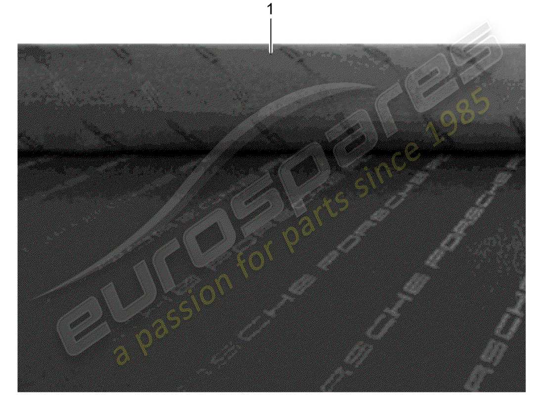 Porsche Classic accessories (1997) FRONT SEAT - SINGLE PARTS - CLOTH Part Diagram