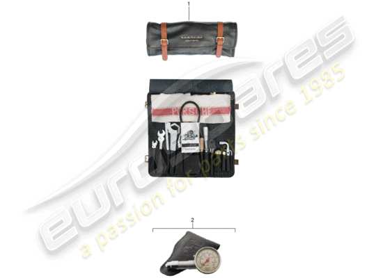 a part diagram from the Porsche Classic accessories (2005) parts catalogue