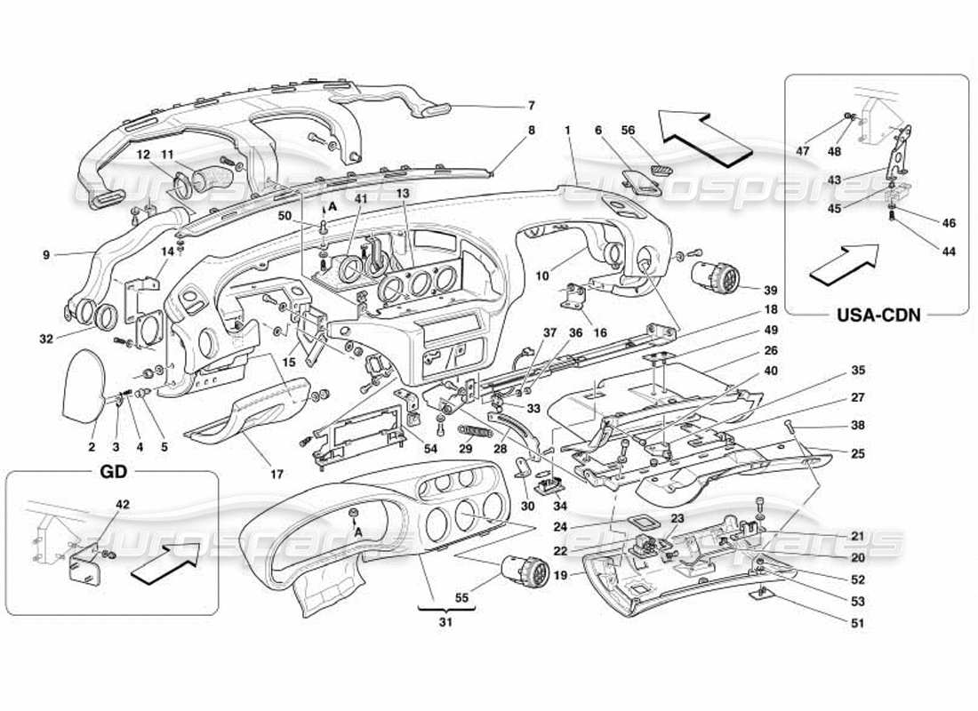 Part diagram containing part number 64580800