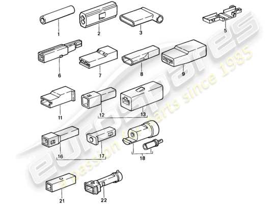 a part diagram from the Porsche 944 (1986) parts catalogue