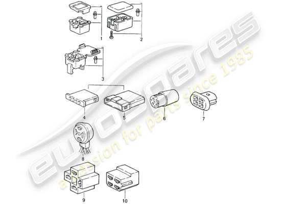 a part diagram from the Porsche 964 (1993) parts catalogue