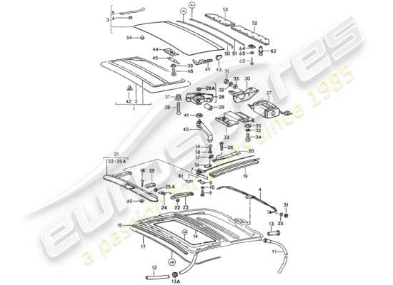 a part diagram from the Porsche 964 (1994) parts catalogue