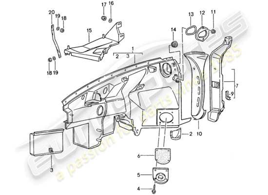 a part diagram from the Porsche 993 parts catalogue