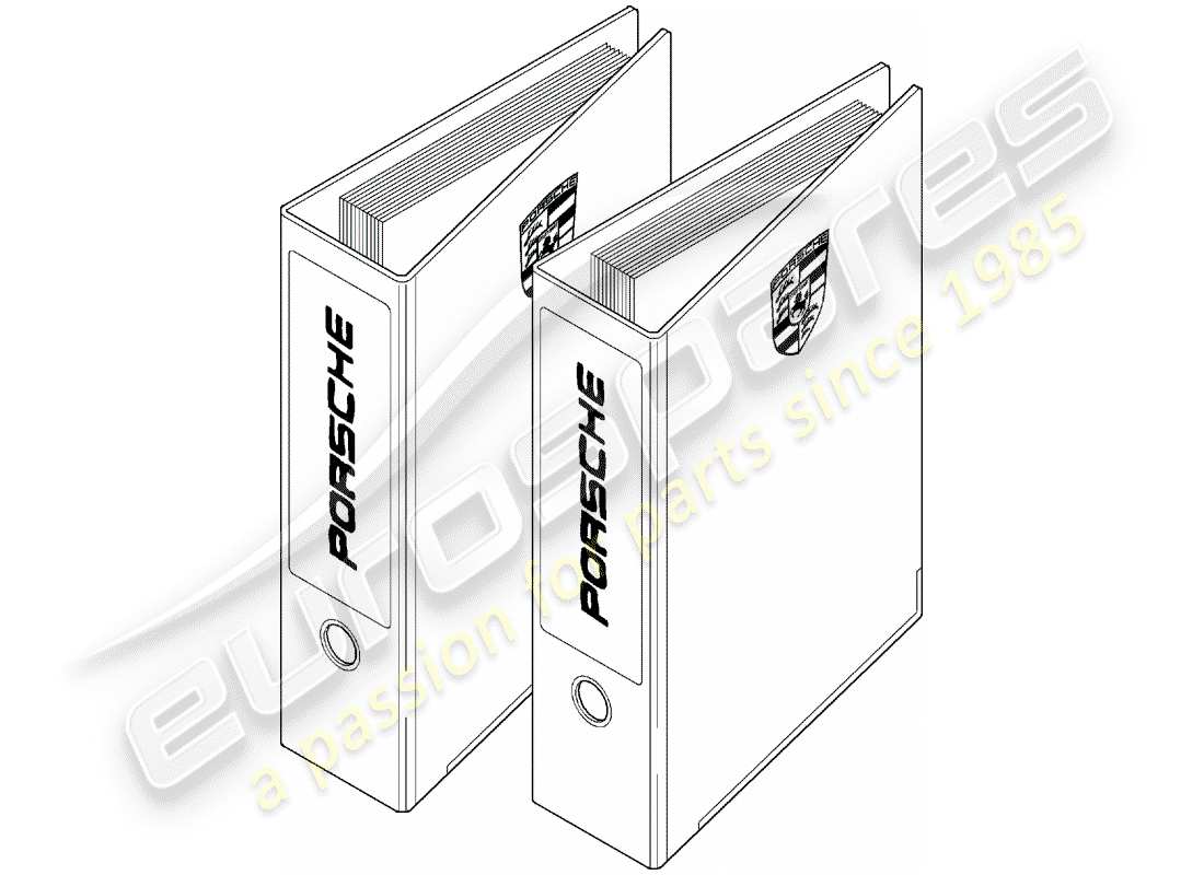 Porsche After Sales lit. (1950) ORGANISATION AIDS Part Diagram