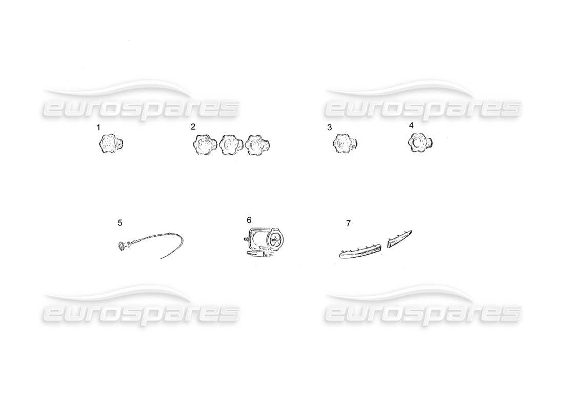 Ferrari 250 GT (Coachwork) DASHBOARD TRIM (continued) Parts Diagram