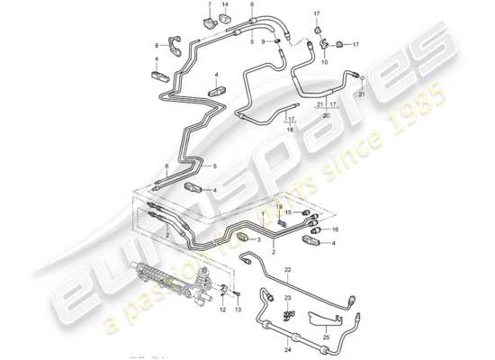 a part diagram from the Porsche 997 (2005) parts catalogue