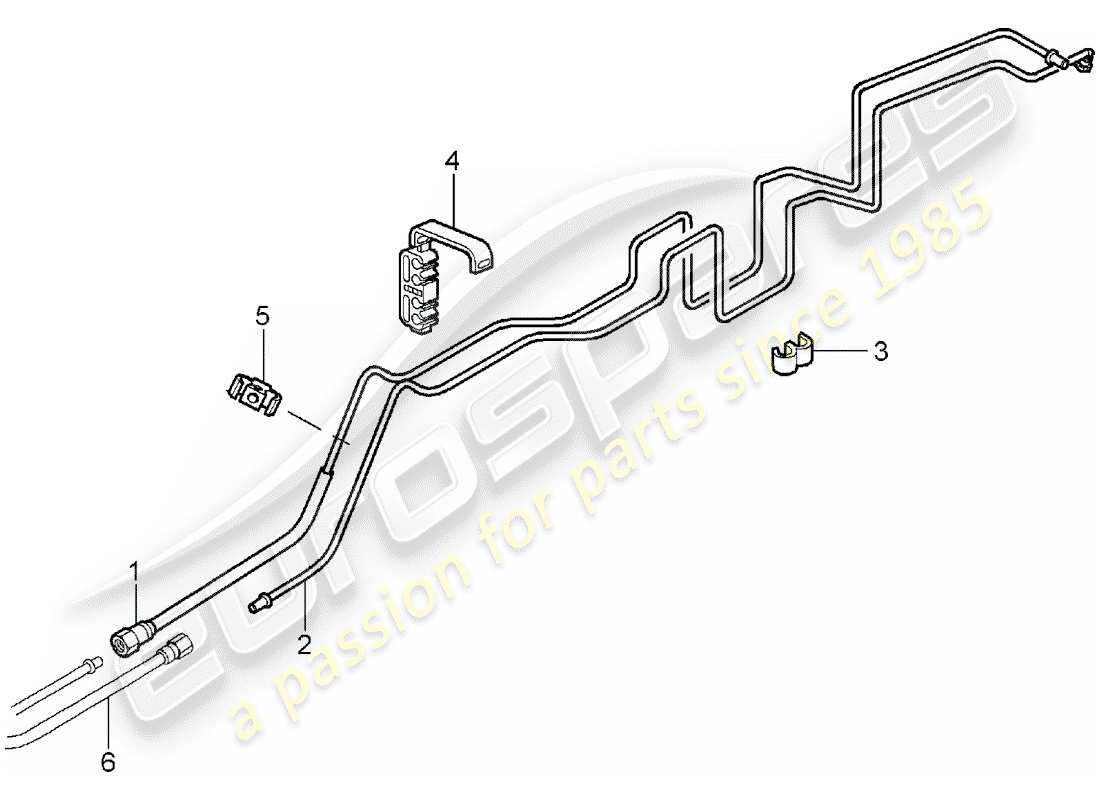 Porsche 997 (2006) fuel system Part Diagram