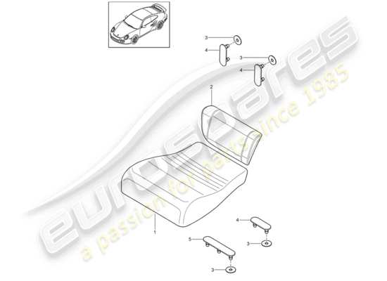 a part diagram from the Porsche 997 T/GT2 parts catalogue