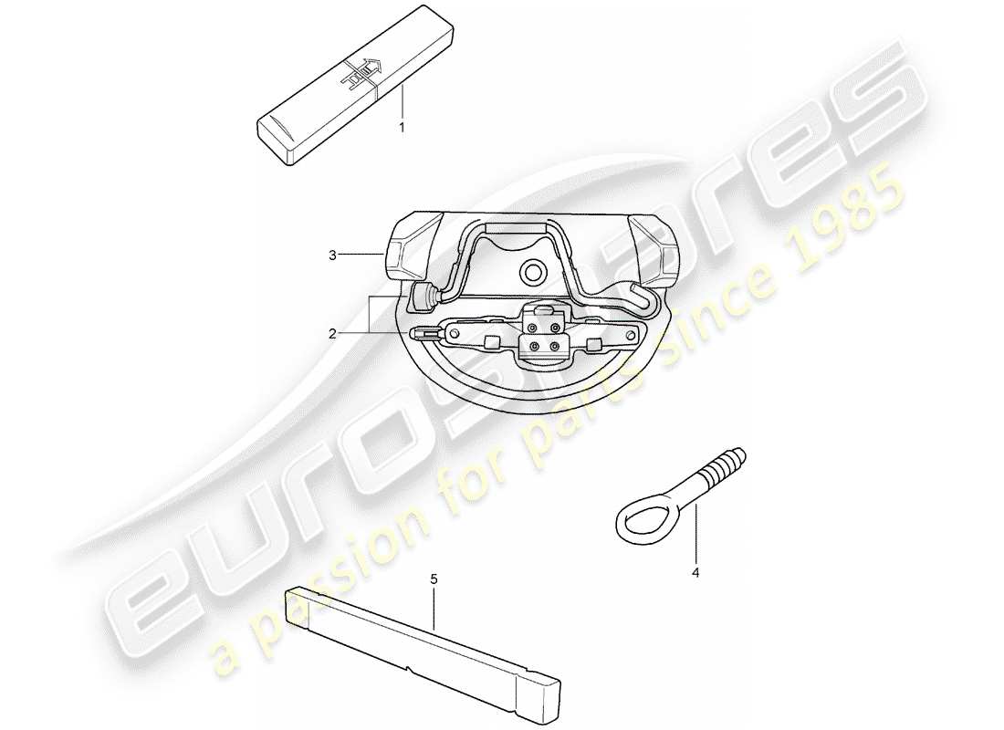 Porsche Boxster 987 (2007) TOOL Part Diagram