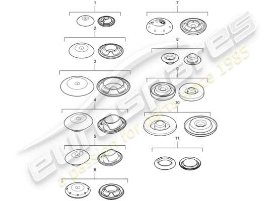 a part diagram from the Porsche Cayenne (2004) parts catalogue