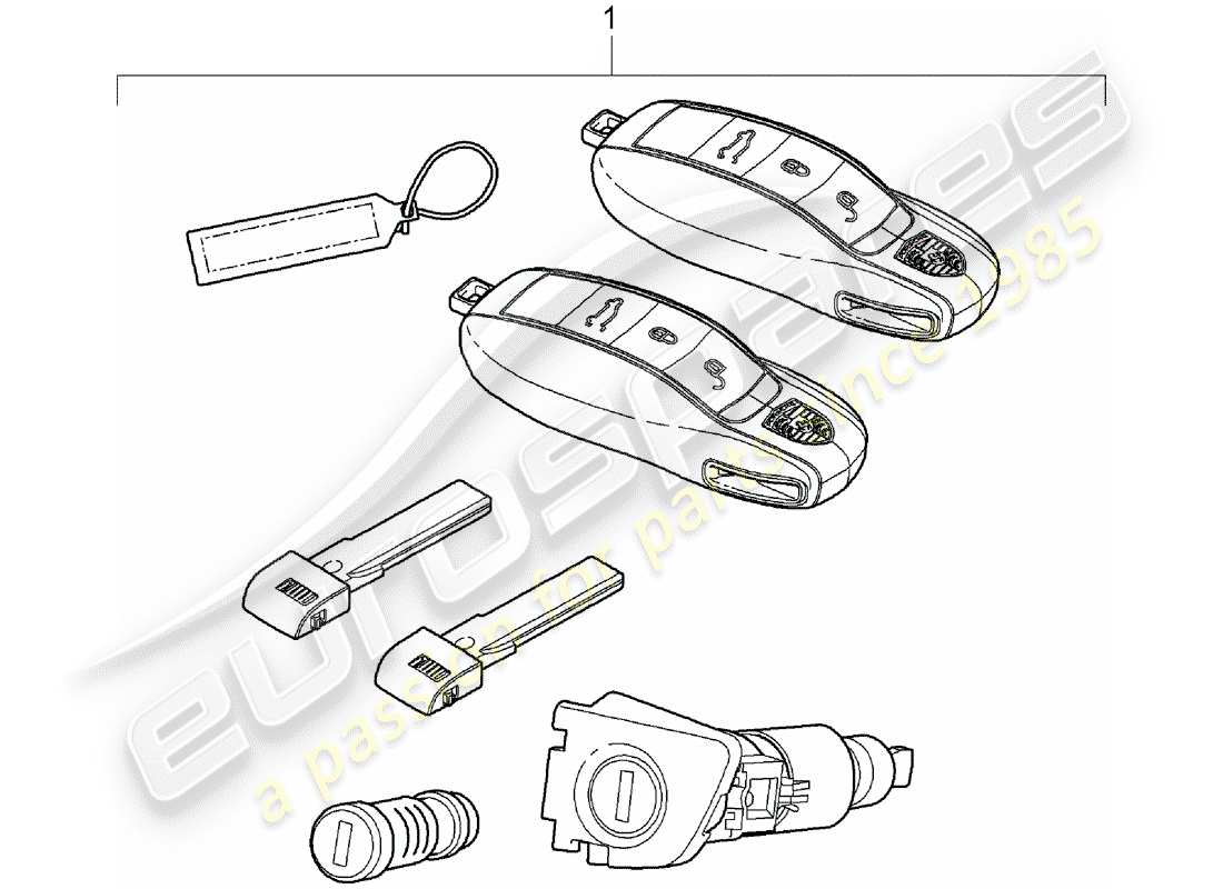 Porsche Cayenne E2 (2015) repair kits Part Diagram