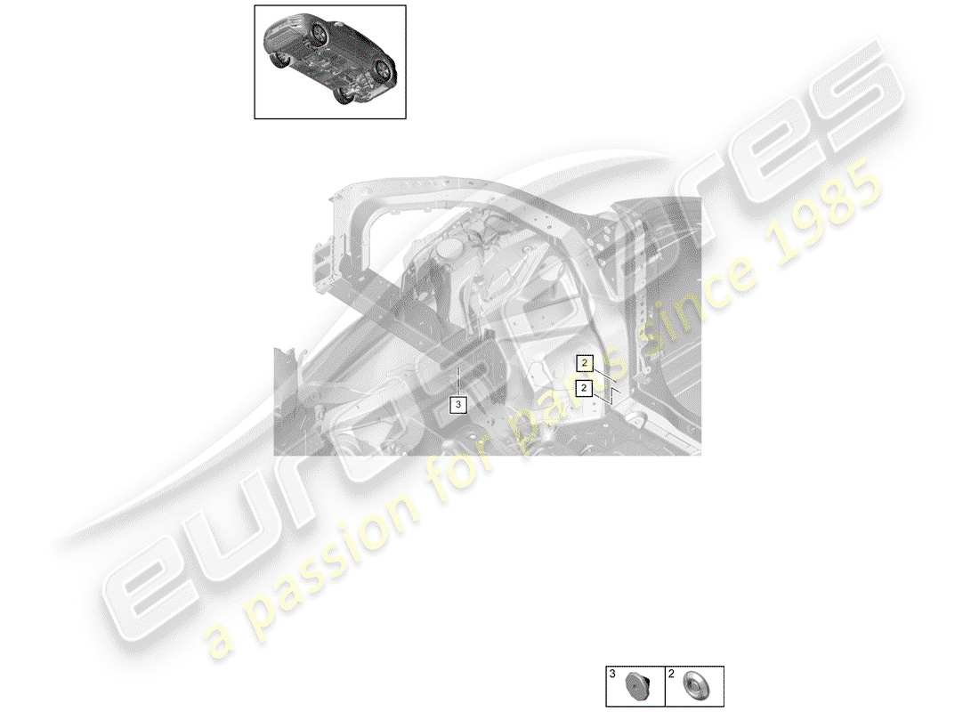 Porsche Cayenne E3 (2018) PLUG Parts Diagram