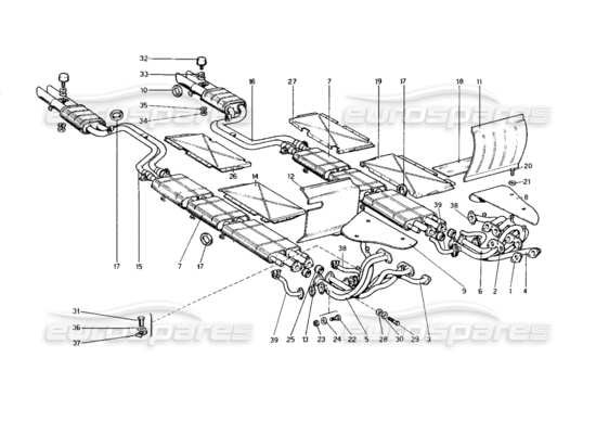 a part diagram from the Ferrari 400 parts catalogue